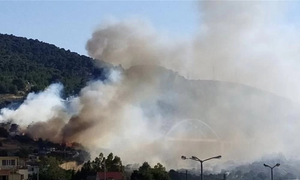 Πυρκαγιά ξέσπασε στην Αίγινα